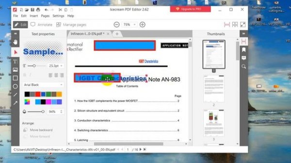 icecream pdf editor tutorial ||copy to paste