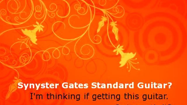 Synyster Gates Standard Guitar? смотреть онлайн