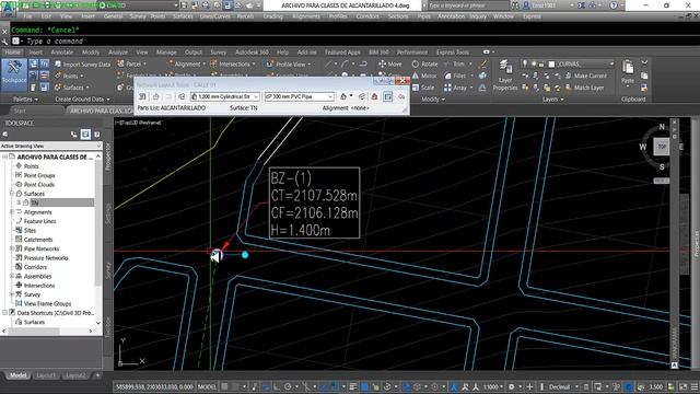 CIVIL 3D-2021 : RED DE ALCANTARILLADO смотреть онлайн