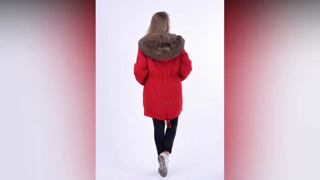 Парка женская зимняя красная смотреть онлайн