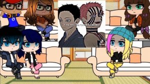 Реакция Леди баг и супер кот на прошлую жизнь Хлои и Адриана.(Коюки/Аказа) [Gacha club]