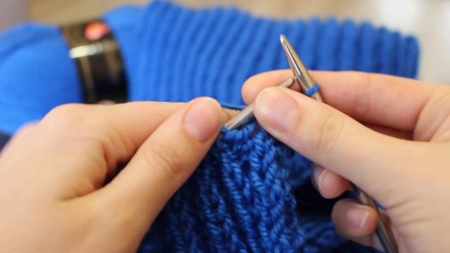 Снуд английской резинкой. Вязание спицами. #KVK смотреть онлайн