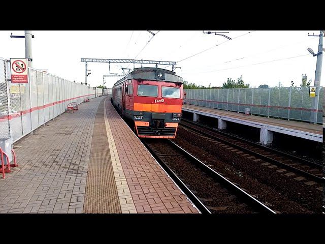 Перегон Голутвин - Коломна. ЭД2Т 0029. смотреть онлайн