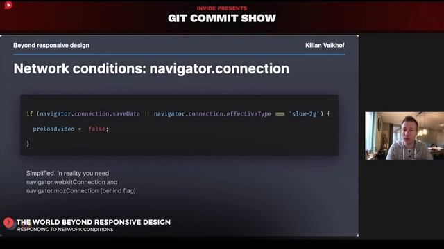 Beyond responsive design - New CSS media queries | Masterclass by Kilian | Git Commit Show - S3Ep6 смотреть онлайн