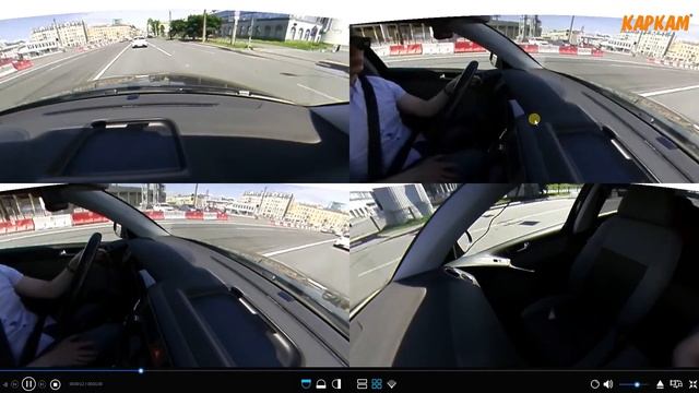 Первый ПАНОРАМНЫЙ Авторегистратор КАРКАМ А360 смотреть онлайн