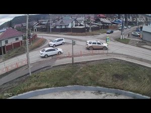 Момент ДТП ул. Дзержинского - ул.Халтурина   24.10.2023