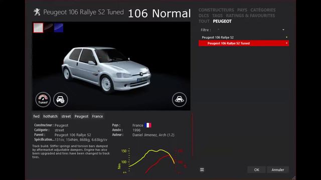 ASSETTO CORSA - Peugeot 106 Rally S2 Tuned VS Peugeot 106 S2 Normal смотреть онлайн