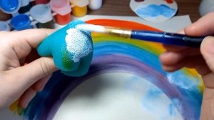 Мастер - класс.  Рисование губкой по мокрому листу.