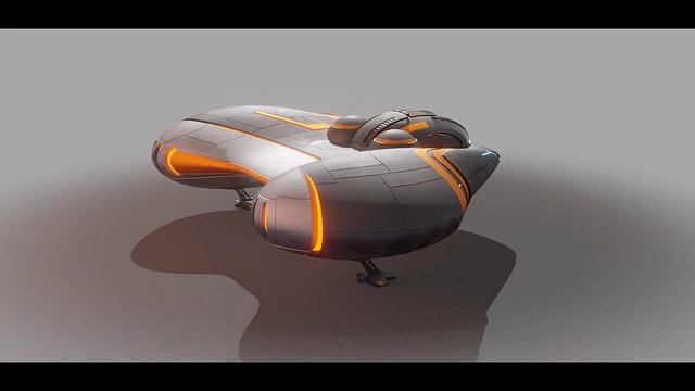 Sc-Fi Scout Shuttle model | Blender 2.83 смотреть онлайн