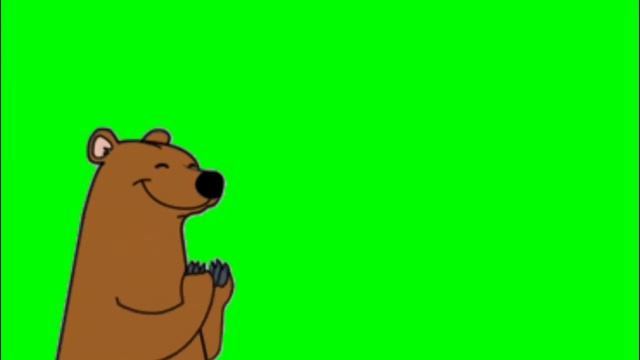 ✔️GREEN SCREEN EFFECTS: cartoon clapping bear смотреть онлайн