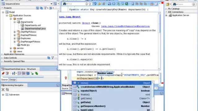 Create Sequence for a table column dynamically in Oracle ADF смотреть онлайн