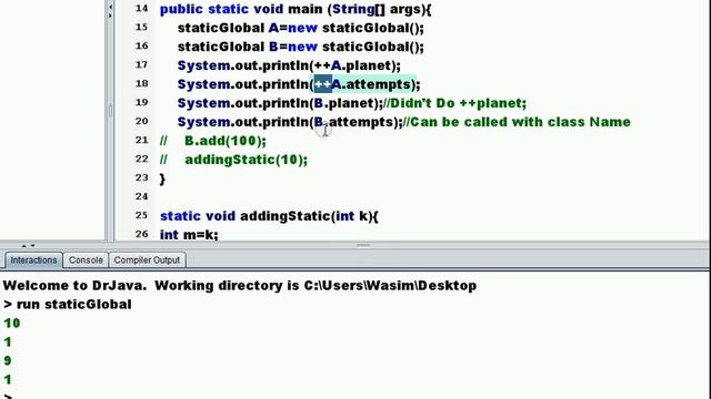 Static, Global & Local Variables In Java смотреть онлайн