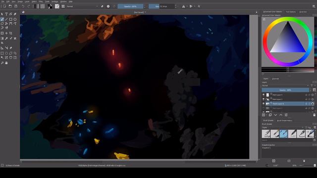 Calamity; Abyss Painting Process смотреть онлайн