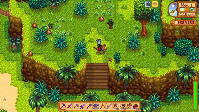 How to bring your Horse to Ginger Island so you can ride your horse there - Stardew Valley смотреть онлайн
