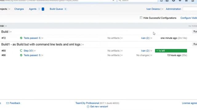 Continuous integration with Team City - Build, Tests run, Logging смотреть онлайн
