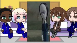 Реакция учеников Невермора + Тайлер на Уэнсдей 1/2