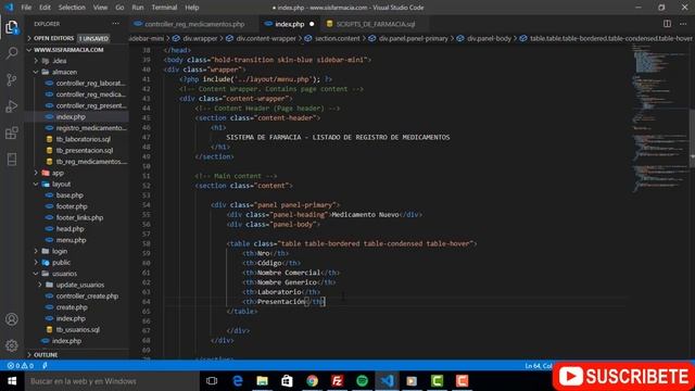 40 - Curso de PHP ?? (? Cargar listado de MEDICAMENTOS de la BD? ) смотреть онлайн