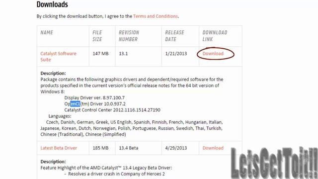 How to Install ATI Radeon HD series drivers with OpenGL in Windows8/8.1 смотреть онлайн