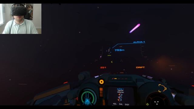 VIRTUAL REALITY SPACE FIGHTER (House of the Dying Sun Gameplay) смотреть онлайн