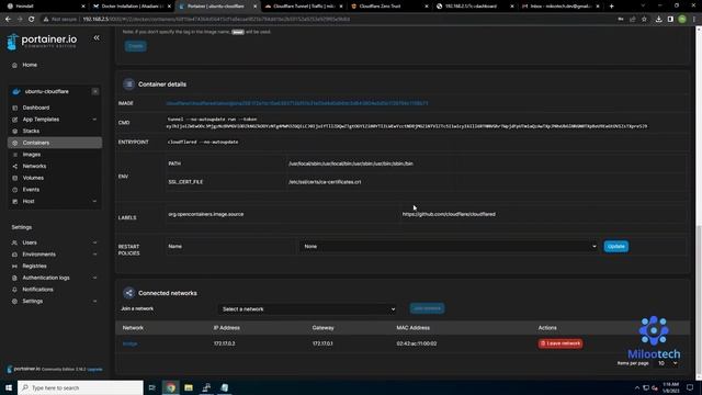 راه اندازی تونل کلودفلیر ونصب پورتینر ایجنت Cloudflare, Portainer Agent смотреть онлайн