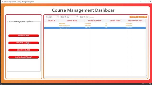 Tkinter Project | Modern GUI | Advanced College Management System(Intro video) #1 смотреть онлайн