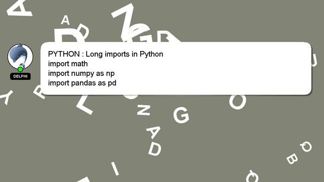 PYTHON : Long imports in Python смотреть онлайн