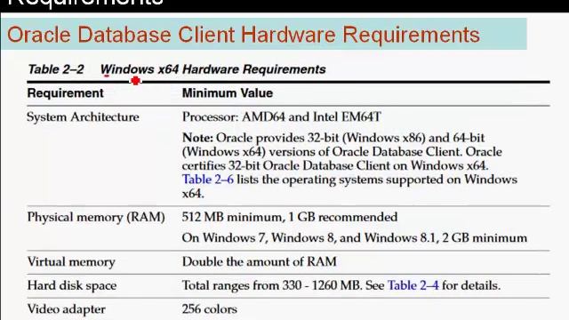 شاهد وتعلم - Oracle client 11g - 3 Preinstalation requirements смотреть онлайн