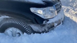 Land Cruiser 200 дизель по снежной целине