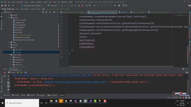 Flutter Tutorial - Order Food App #39 Send Order to Firebase смотреть онлайн