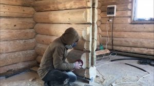 ЗАЛЫСКИ/ЛЫСКИ/ЗАТЁСЫ СВОИМИ РУКАМИ В ДОМЕ ИЗ БРЕВНА РУЧНОЙ РУБКИ. РУБЛЕННЫЙ ДОМ