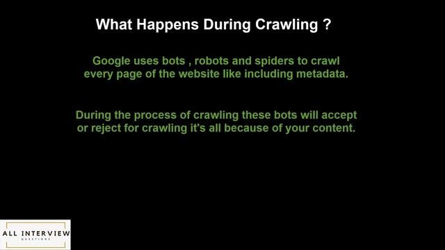 What Happens During Crawling | What is Crawling | SEO Interview Questions Latest смотреть онлайн