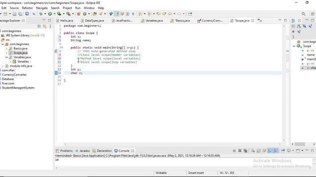 Java for absolute beginners|| java full course||Variables scope in java ||identifiers|| part 5 смотреть онлайн