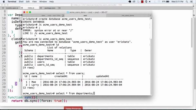 Acme Users Model Setup смотреть онлайн