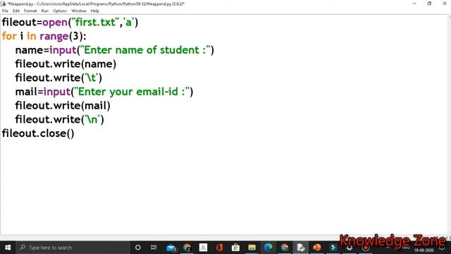 Python File Append | How to Create File in Append mode | Execution in Python Editor | Python Tamil смотреть онлайн