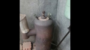 печь на отработке из газового баллона!!!