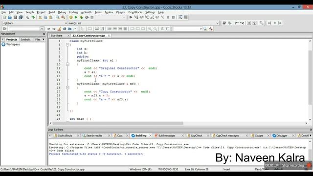 28 Copy Constructor смотреть онлайн