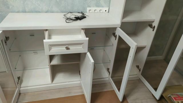 МЕБЕЛЬ ОТ ЛАЗУРИТА. Шкаф. ТВ тумба с полками. Сборка. смотреть онлайн