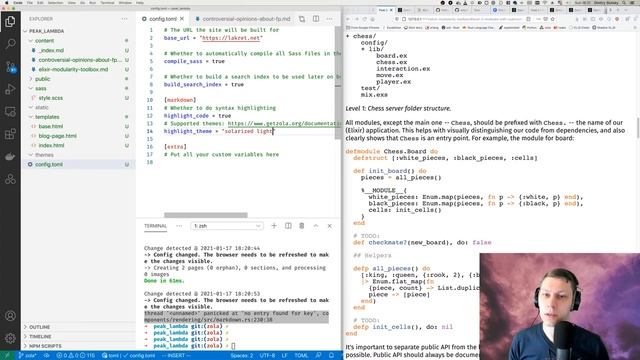 [Live Coding] Zola, a Static Site Generator. Migrating my blog & reviewing Zola's source code. смотреть онлайн