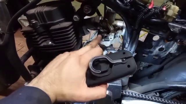 Переборка мотоцикла Стелс Дельта 200 Косяк с баком и проводкой смотреть онлайн