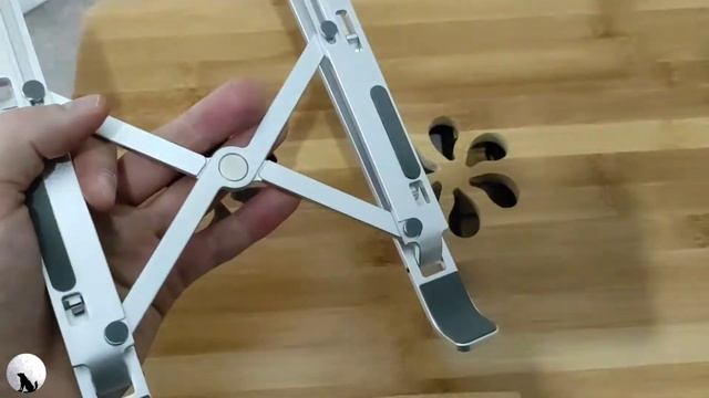 Foldable laptop stand. Складная подставка для ноутбука. смотреть онлайн