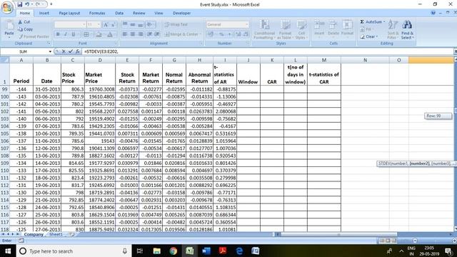 22.4: Event Study using Excel: Part 4 смотреть онлайн