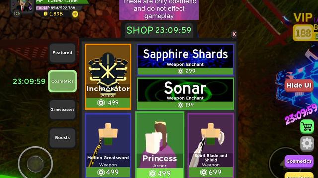 Checking my cosmetic shop Dungeon Quest смотреть онлайн