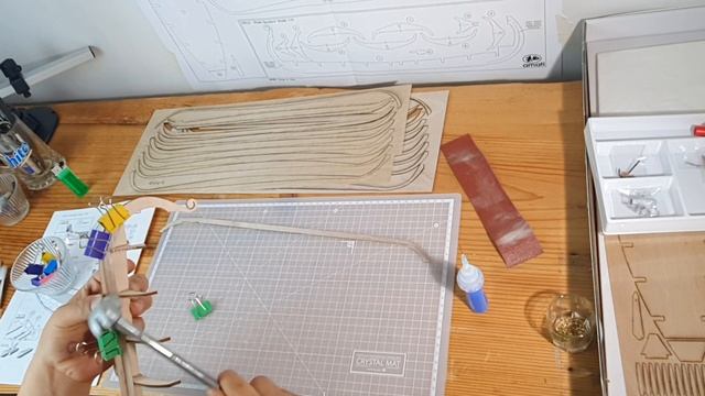 VIKING SHIP(Drakkar) 1:50 scale(AMATI). Day 1 - Unboxing and Building a keel смотреть онлайн