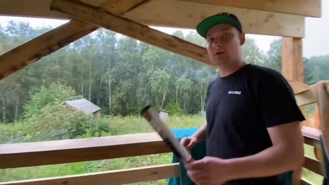 Закончили дачную беседку и опять строим забор, и начали отделку дома! «Моя хата в крае!» #18 смотреть онлайн