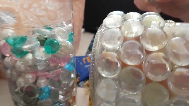 Ваза из банки своими руками. Декор камешками из Fix price. Мастер класс. смотреть онлайн