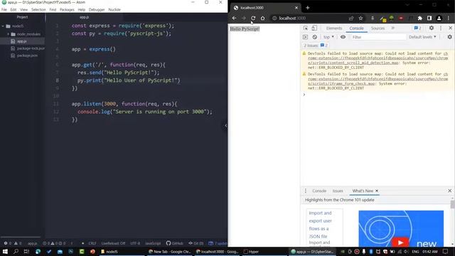 PyScript with NodeJS Walkthrough смотреть онлайн
