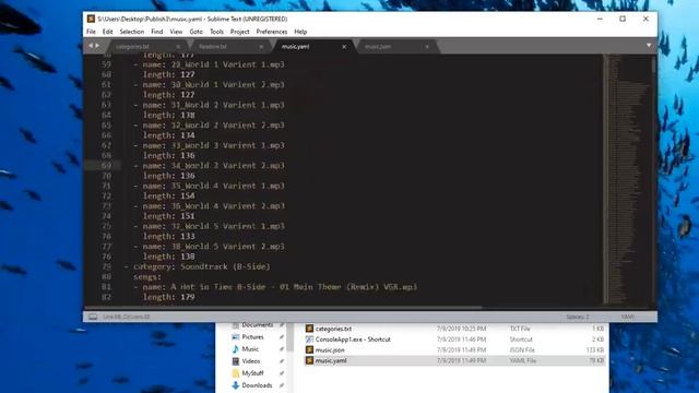 Make a json/Yaml music file смотреть онлайн