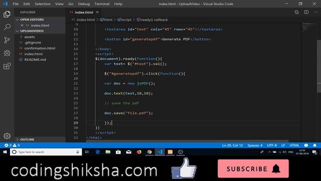 jsPDF Tutorial - Dynamically Generating PDF From User Input смотреть онлайн