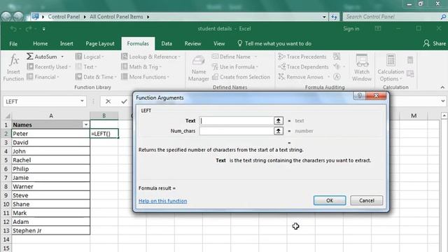 Extract first few characters from a text string in Excel using Left Function смотреть онлайн