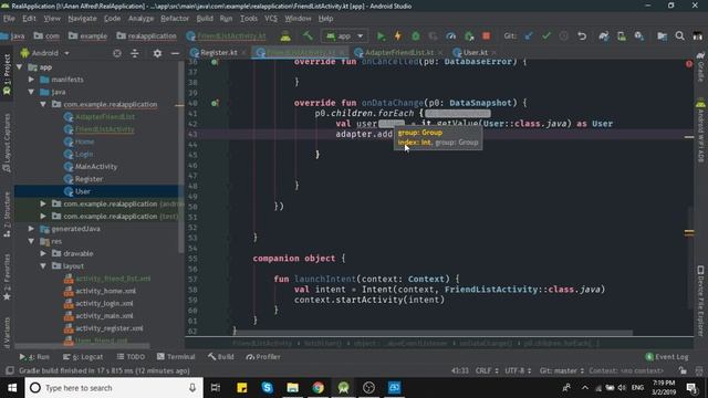 08. Firebase Android Studio - Bikin Friend List Untuk Aplikasi Chat смотреть онлайн